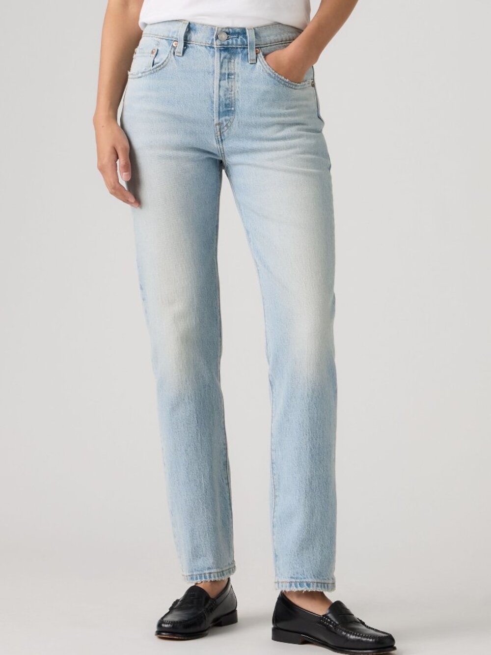 Levi's 501 Original Light Wash Straight Leg Jeans W24 L30